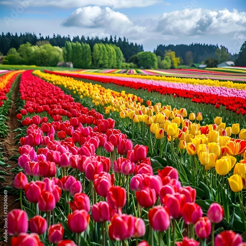 colorful flowers in the garden