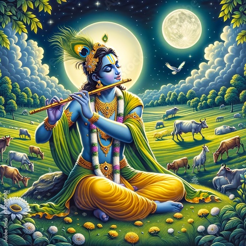 Krishna Janmashtami, shree krishna illustration photo