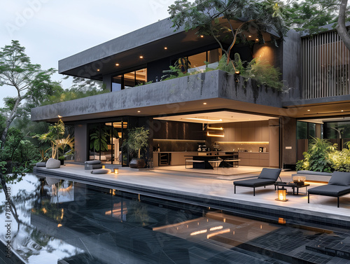 Sleek Sanctuary: Modern Villa with Private Terrace