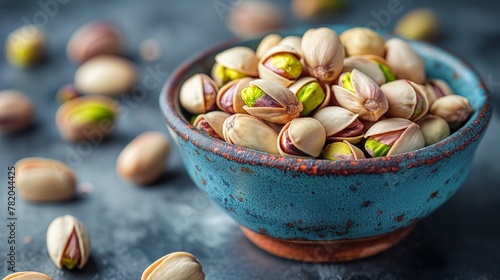 pistachio nuts in a bowl