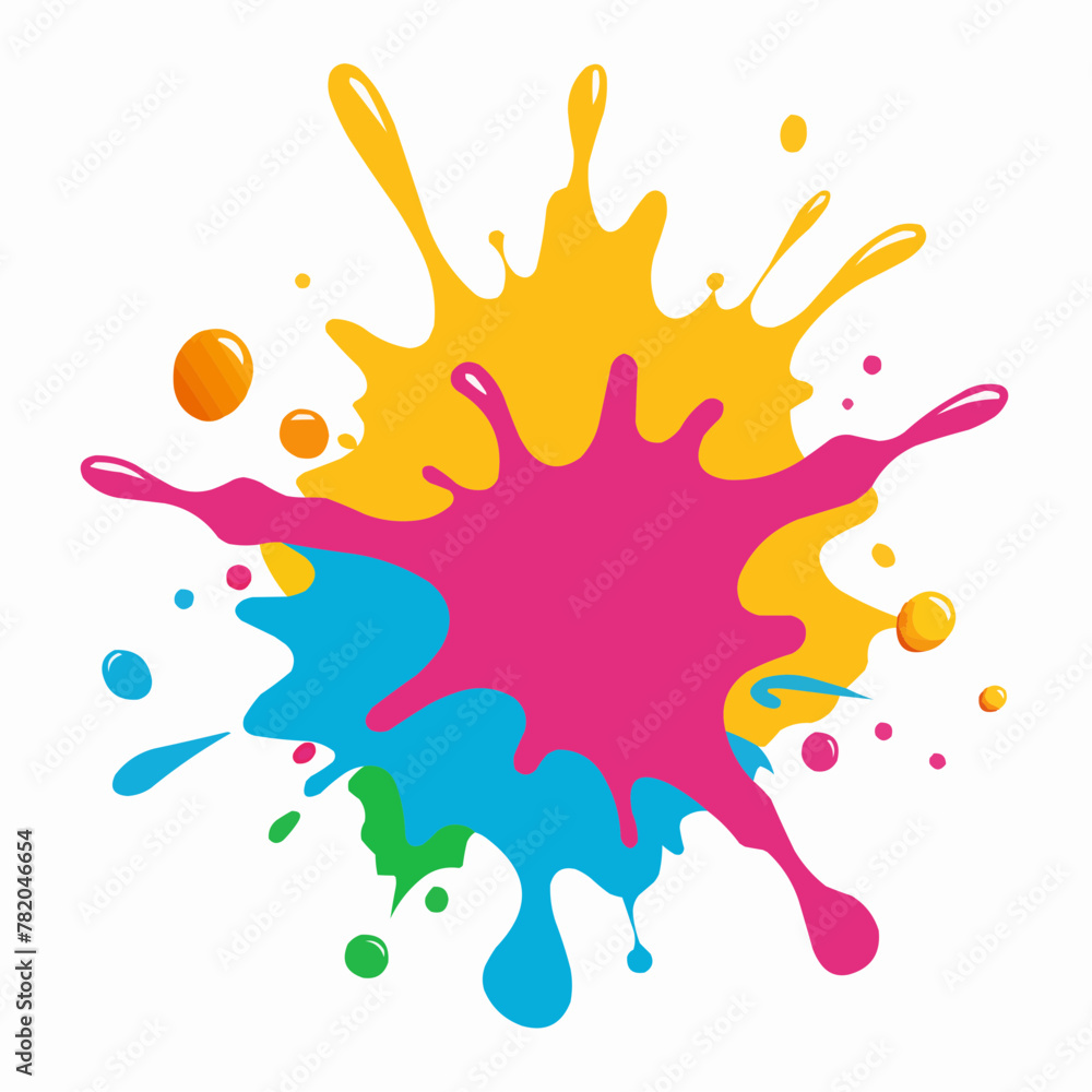 colorful splashes illustration colorful splashes illustration