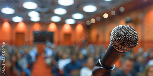 microphone on conference.
