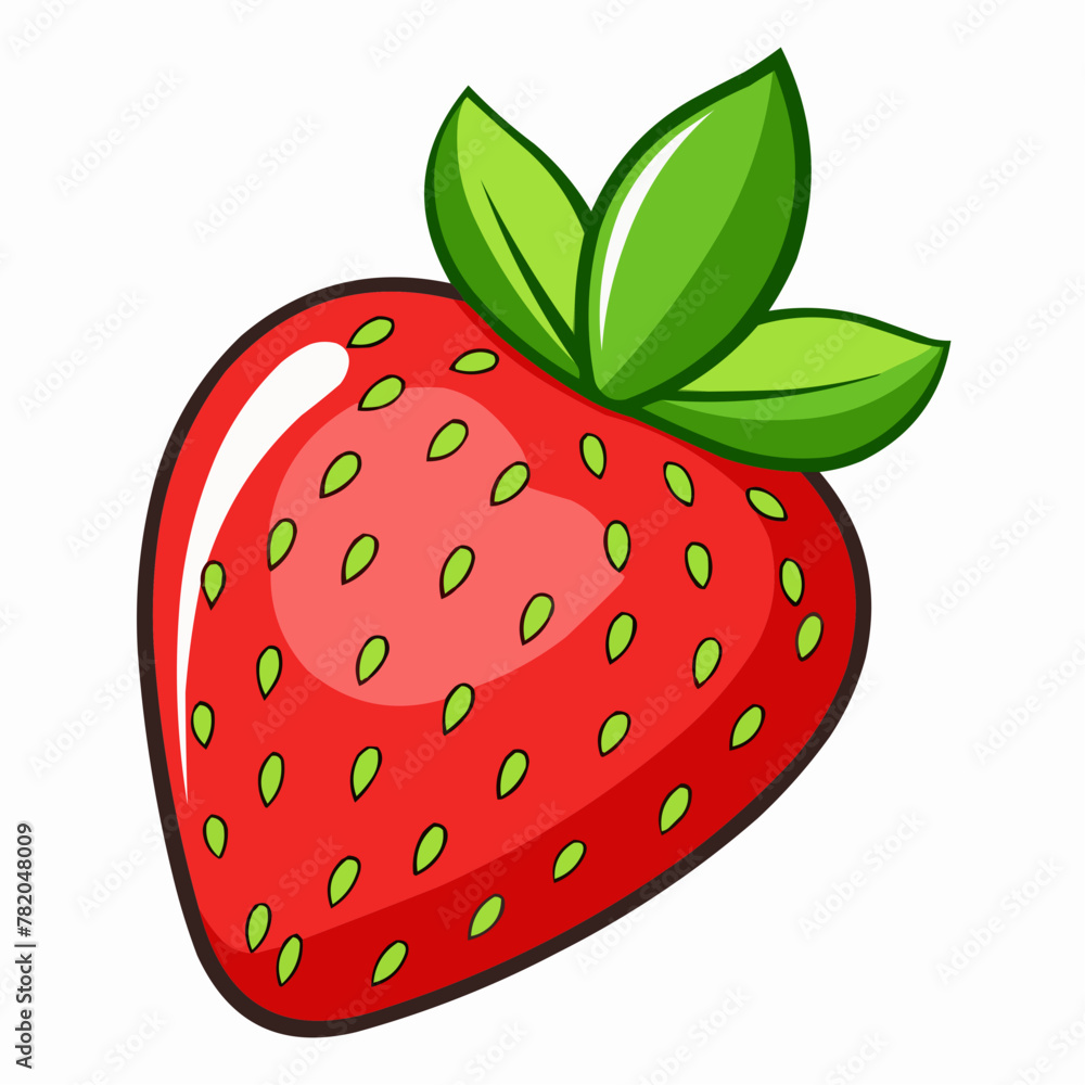 Obraz premium strawberry illustration
