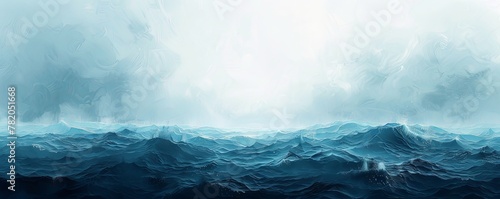 Minimalist ocean wave abstraction with muted color palette, evoking a sense of serenity. © taelefoto