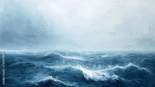 Calming abstraction of ocean waves in muted tones, perfect for creating a serene ambiance. © taelefoto