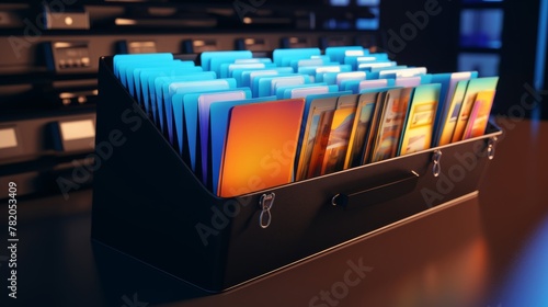 Folder with well organized digital files