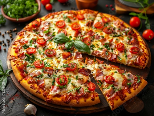 Incredibly delicious Italian pizza