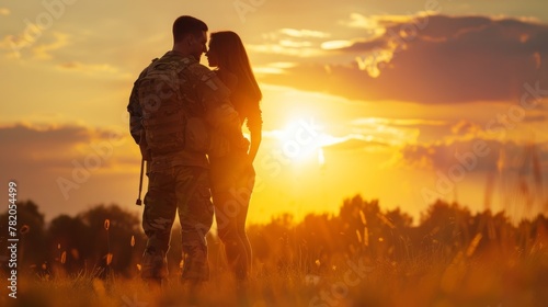 Military Spouse Appreciation Day concept. USA holiday background photo