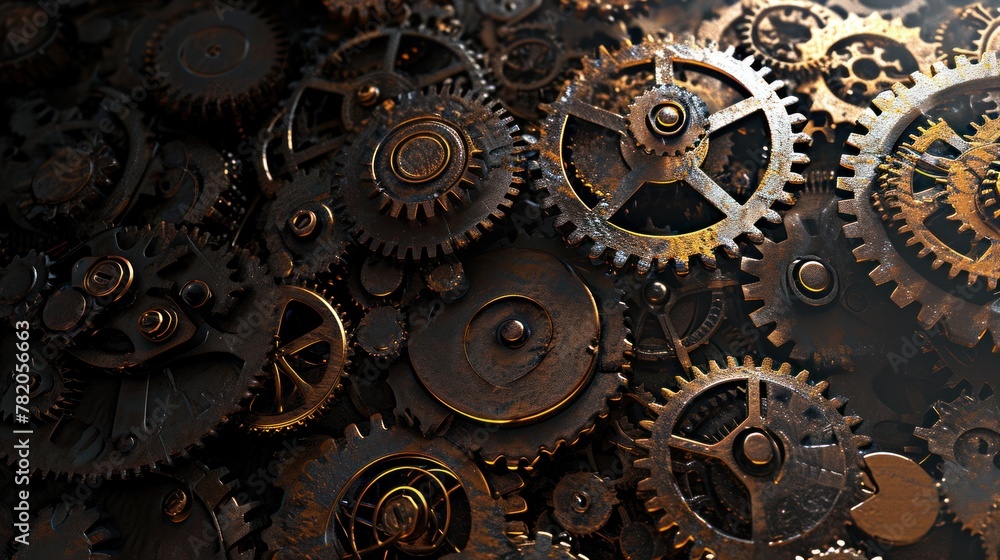 Abstract background full of gear in all size and style. Abstract background full of gear in all size and style.