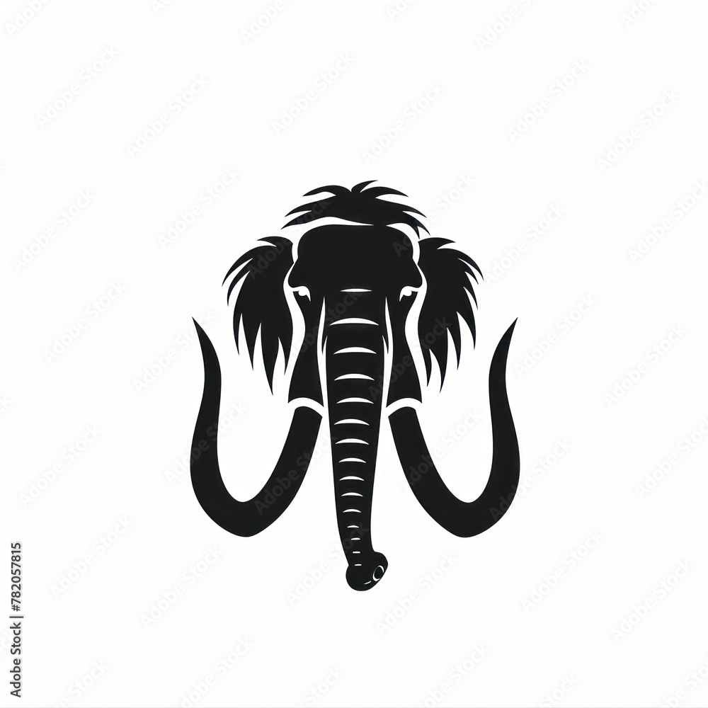 Obraz premium Vector illustration of mammoth the ancient prehistoric animal.