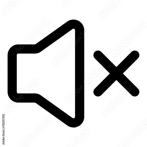 mute vector illustration asset element