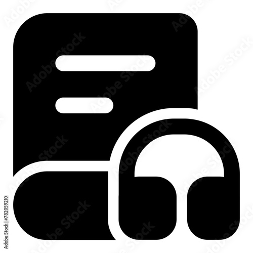audiobook vector illustration asset element