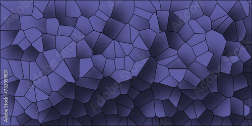 3D abstract broken glass quartz vonoroi diagram background. papercut design geometric retro tiles  pattern vintage vector background.