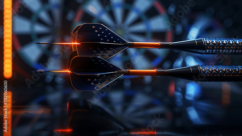 Powerful darts Illustration of a target from the sport of precision