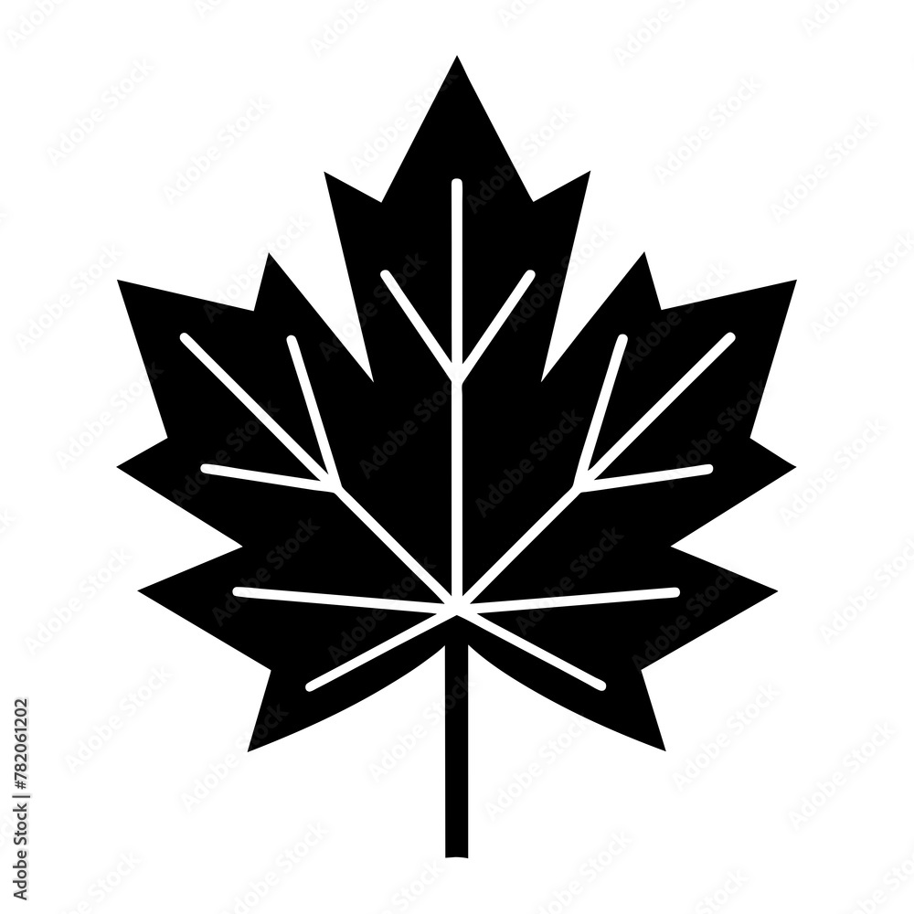 Obraz premium leaf white background -Vector illustration