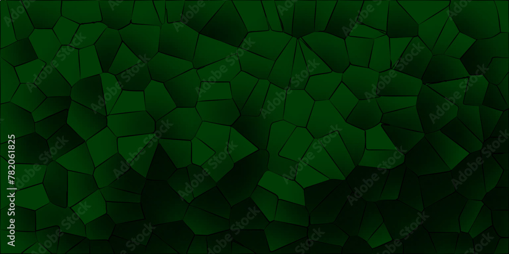 Obraz premium 3D abstract broken glass quartz vonoroi diagram background. papercut design geometric retro tiles pattern vintage vector background.