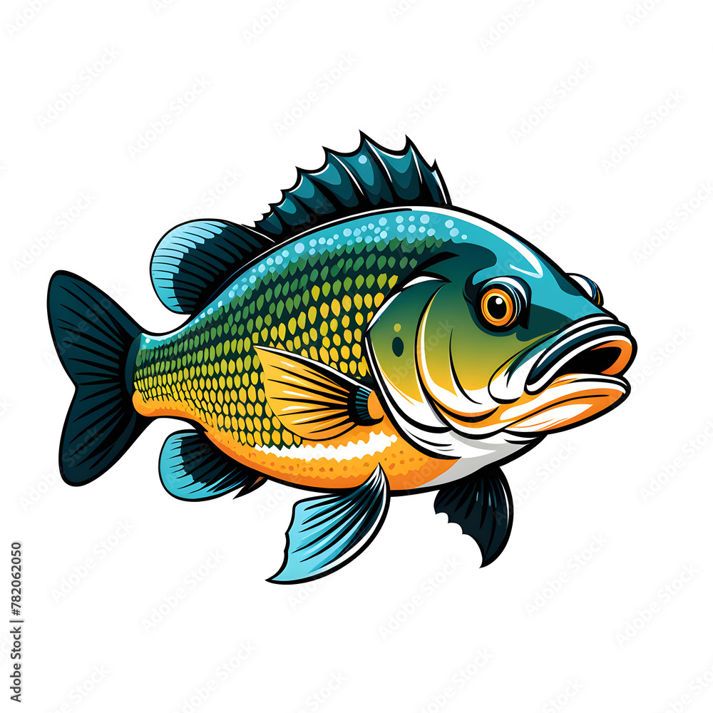 Fototapeta premium illustration of a fish