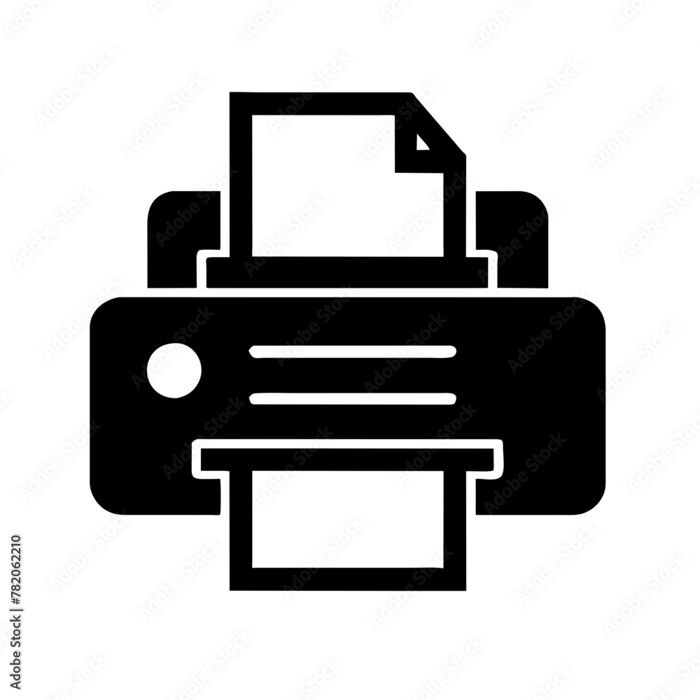 Fax Machine icon vector graphics element silhouette sign symbol illustration on a Transparent Background Fax Machine icon vector graphics element silhouette sign symbol illustration on a Transparent Background