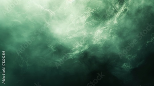 3D Minimalist Abstract Green Colors Combine Foggy Wind Background Ambiance AI Image