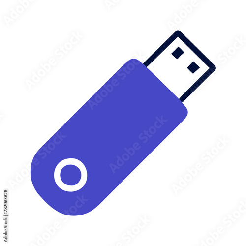 USB Drive icon vector graphics element silhouette sign symbol illustration on a isolated Background