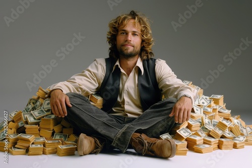 Man surrounded by a lot of ...