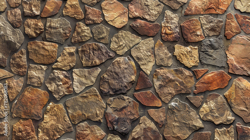 a pattern of stone wall