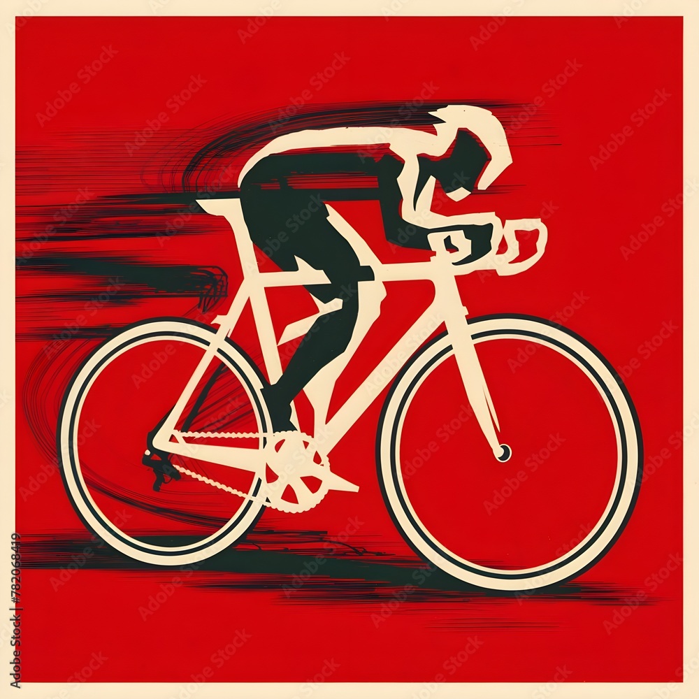 Fototapeta premium bicycle on the road