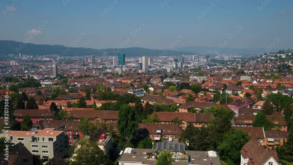 Aerial view of Zurich, Switzerland. Drone shot Aerial view of Zurich, Switzerland. Drone shot