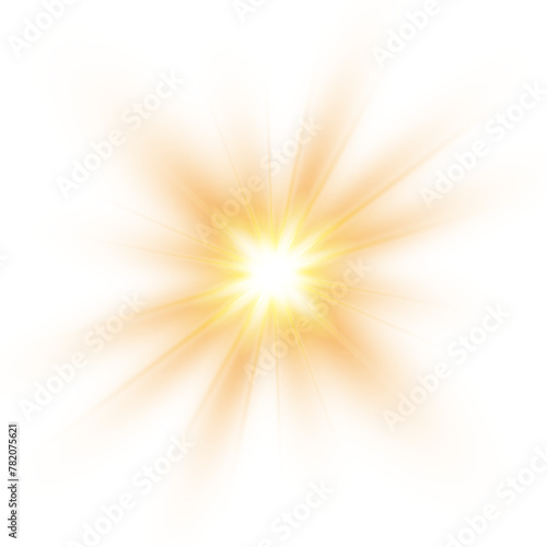 Sun burst on white background. Vector illustration. Eps 10 file.