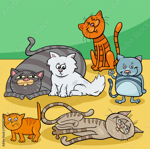 funny cartoon cats and kittens animal characters