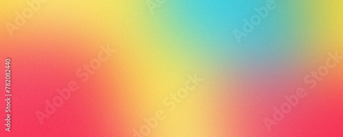 Grainy gradient background in yellow, pink and blue for design, covers, advertising, templates, banners and posters