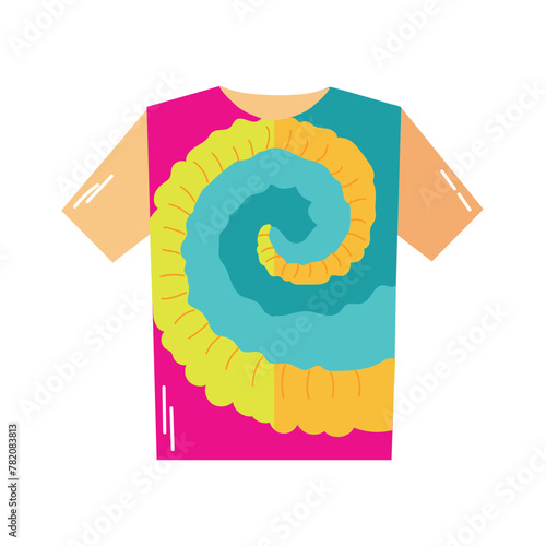 Tie dye tshirt icon clipart avatar logotype isolated vector illustration
