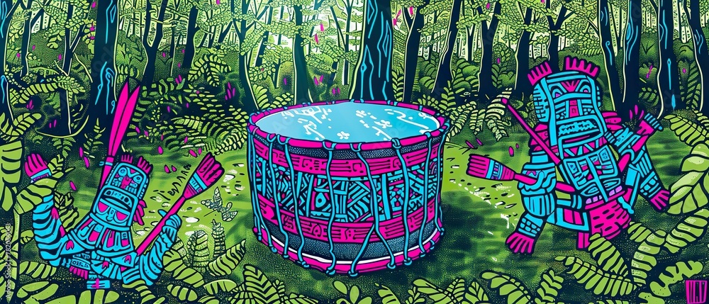 Fototapeta premium Ceremonial Drum Rhythms