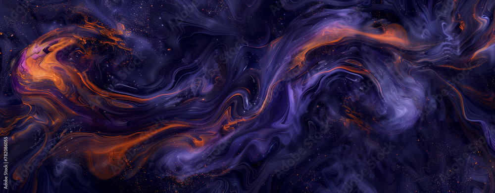 Fototapeta premium Magenta Colors Liquid Paints