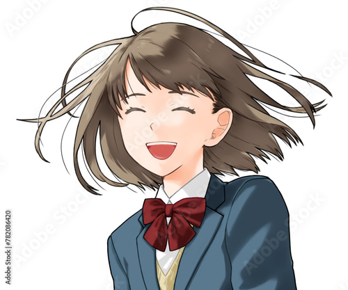 笑っている女子学生