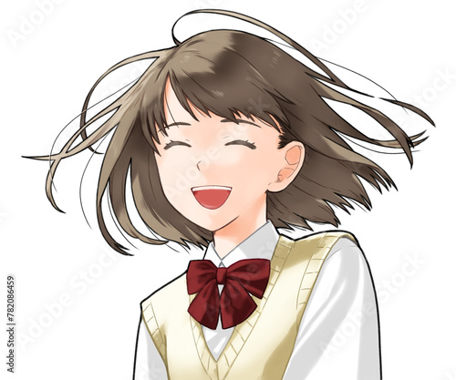 笑っている女子学生