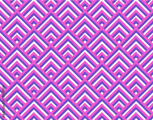 Geometric abstract pink pattern on white background. Abstract seamless pattern for packaging and background (ID: 782088818)