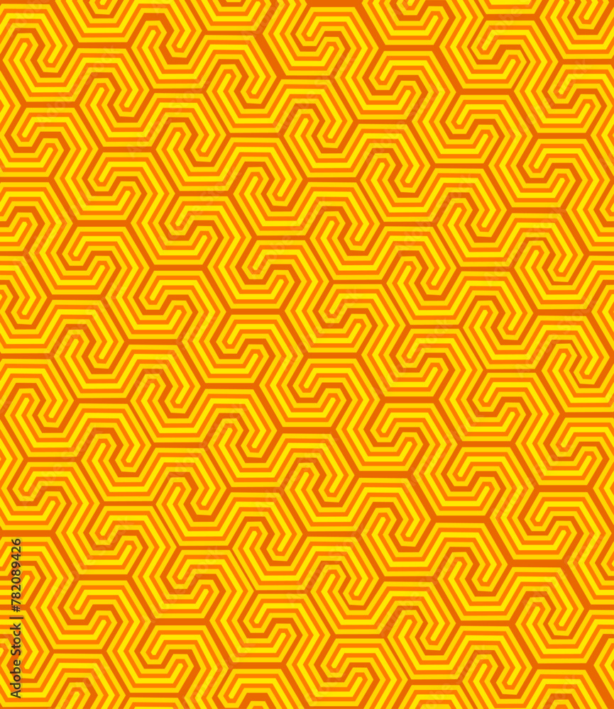 Orange geometric pattern. Abstract seamless pattern on a dark background Orange geometric pattern. Abstract seamless pattern on a dark background