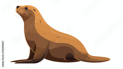 Sealion cartoon animal icon vector illustration gra