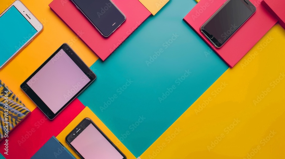 Obraz premium Amidst the ever-changing landscape of social media, backgrounds serve as anchors, providing continuity and cohesion to a brand's online presence