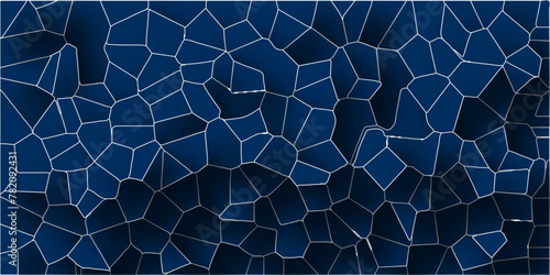 3D abstract seamless papercut broken glass quartz vector background.Geometric tiles pattern.Stained mosaic broken tils vintage vector background.  