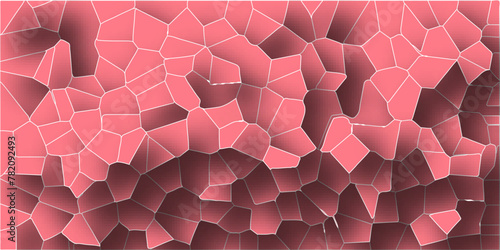 3D abstract seamless papercut broken glass quartz vector background.Geometric tiles pattern.Stained mosaic broken tils vintage vector background.  