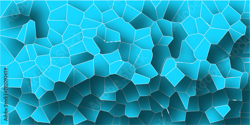 3D abstract seamless papercut broken glass quartz vector background.Geometric tiles pattern.Stained mosaic broken tils vintage vector background.  