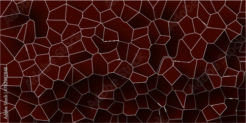 3D abstract seamless papercut broken glass quartz vector background.Geometric tiles pattern.Stained mosaic broken tils vintage vector background.  