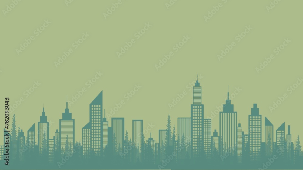 city skyline silhouette background