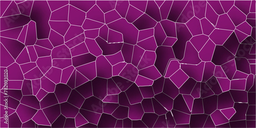 3D abstract seamless papercut broken glass quartz vector background.Geometric tiles pattern.Stained mosaic broken tils vintage vector background.  