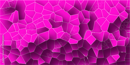 3D abstract seamless papercut broken glass quartz vector background.Geometric tiles pattern.Stained mosaic broken tils vintage vector background.  