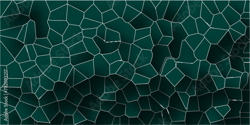 3D abstract seamless papercut broken glass quartz vector background.Geometric tiles pattern.Stained mosaic broken tils vintage vector background.  