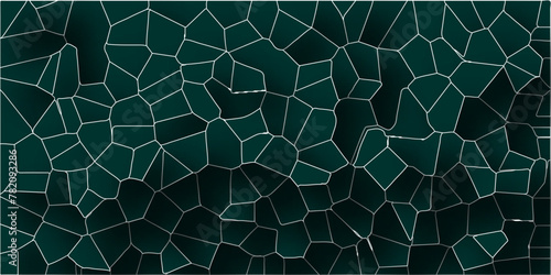 3D abstract seamless papercut broken glass quartz vector background.Geometric tiles pattern.Stained mosaic broken tils vintage vector background.  