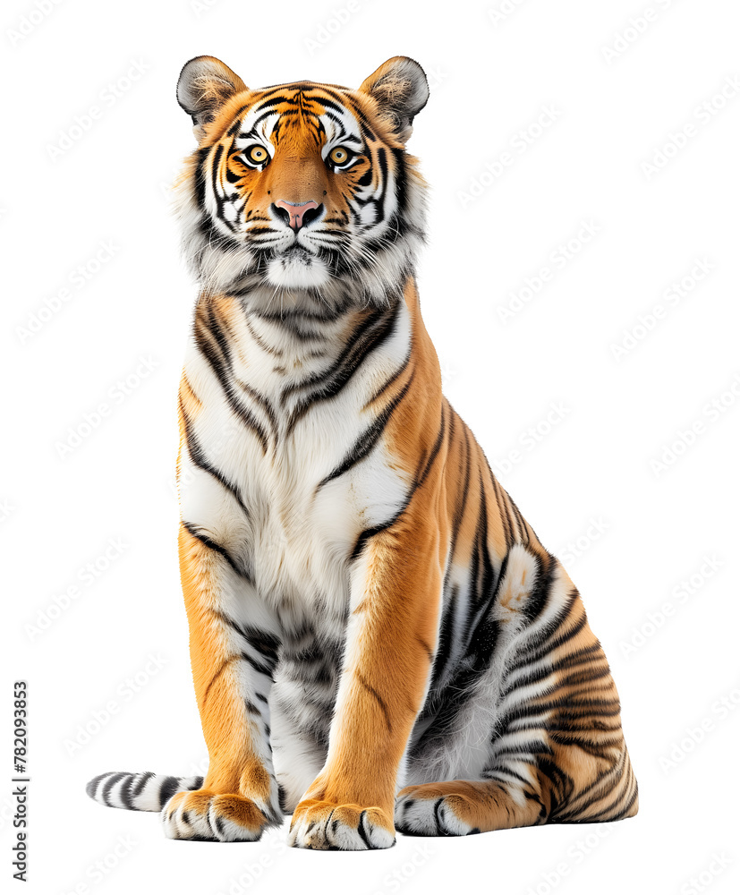 Sitting Tiger Transparent PNG